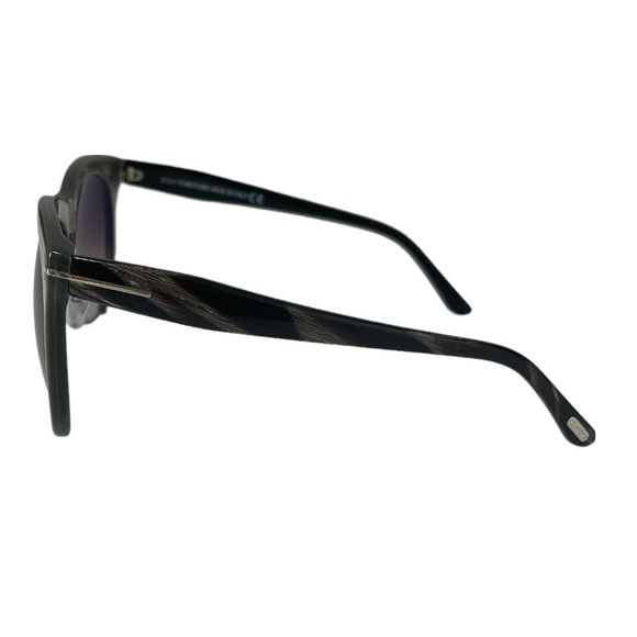 Tom Ford Women’s Sunglasses TF365 Leona Cat Eye Grey Silver Lens Brown Gradient - Picture 4 of 13